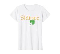 Slainte Shamrock Irish Lucky Green Ireland St Patricks Day Value Graphic T-Shirt