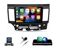 Slakerbe 4+64G 10-inch Android 14 Car Stereo for Mitsubishi Lancer 2007-2012 Touchscreen Car Radio with Carplay & Android Auto Support Backup Camera Bluetooth GPS FM Navi SWC Head Unit Bluetooth