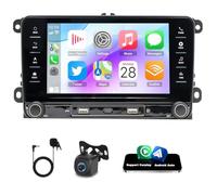 Slakerbe 7" Car Stereo Upgrade Radio for Volkswagen Touran 2003-2006 | Android 15 2G+64G Double Din Touchscreen Carplay Android Auto GPS WiFi Bluetooth RDS DSP SWC Mirrorlink