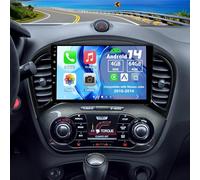 Slakerbe Android 14 Car Stereo for Nissan Juke 2010-2014, 4G+64G 9" Touch Screen Double Din Car Radio with Wireless Carplay Android Auto GPS WiFi SWC FM USB Mic Backup Camera