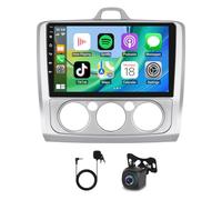 Slakerbe Android 15 Car Stereo for Ford Focus MK2 2004-2011, 2G+64G 9" Double Din Car Radio Upgrade Head Unit with Wireless Carplay Android Auto GPS WiFi SWC FM USB Mic Backup Camera