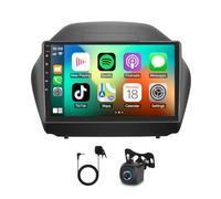 Slakerbe Android 15 Car Stereo for Hyundai IX35 2009-2015, 2G+64G 10" Double Din Car Radio Upgrade Head Unit with Wireless Carplay Android Auto GPS WiFi SWC FM USB Mic Backup Camera