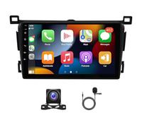 Slakerbe Android 15 Car Stereo for Toyota RAV4 2013-2018, 4G+64G 9" Double Din Car Radio Upgrade Head Unit with Wireless Carplay Android Auto GPS WiFi SWC FM USB Mic Backup Camera