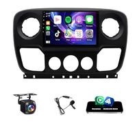 Slakerbe Android 15 Car Stereo for Vauxhall Movano B Renault Master 3, 2G+64G 10" Double Din Car Radio Upgrade Head Unit with Wireless Carplay Android Auto GPS WiFi SWC FM USB Mic Backup Camera