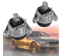 Slakerbe Engine Mount Mounting Front Right + Left, 22116780264 22116780263 1 Pair Engine Support Motor Mounts Compatible with 5 F10 F11 F07 518d 520d 525d 528i 550i xDrive 2010-2017