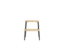 Slalom Step Stool White Pigmented Lacquered Oak/ Black