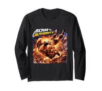 Slam Authority Wrestling Power Move Art Long Sleeve T-Shirt