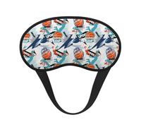 Slam Dunk Dynamic Geometry Premium Eye Mask â€“ Soft Satin Sleep Mask with Full-Print Front Design, 100% Polyester Shade Eye Cover for Travel, Meditation, Yoga & Night Rest