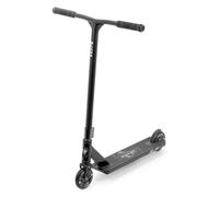 Slamm Classic Black & White | Complete Stunt Scooter 110 Aluminium Wheels | 4.5” Alloy Deck Extruded Neck Connector and Cut Out | Beginner Intermediate Friendly Trick Scooter Unique Futuristic Design