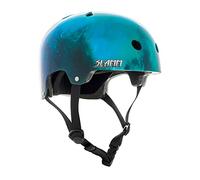 Slamm Logo Helmet Nebula L/XL 57-59cm | Dual Size Padding for Optimum Fit 11 Vent Holes w. Sticker Sheet | High Density EPS Inner Core and Durable ABS Outer Shell