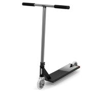 Slamm Strobe Pro - Black/Silver | Premium Complete Trick Scooter for Intermediate and Advanced | 110mm Nylon Wheels with SHR Urethane and ABEC 9 Chrome Bearings | Kick Stunt Scooter