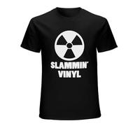 Slammin Vinyl Records T Shirt Rave Techno Jungle Breakbeat Hardcore Black XXL