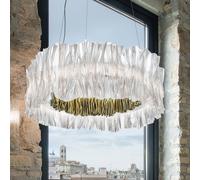 Slamp Accordéon LED pendant light, gold, 3,000 K