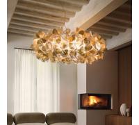 Slamp Clizia MAMA NON MAMA pendant light, Ø78cm, gold/red
