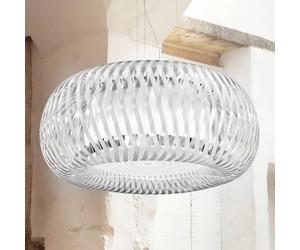 Slamp Kalatos hanging light, transparent/white