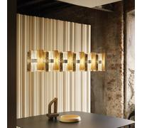 Slamp LED hanging light La Lollo, gold-coloured, 140 cm
