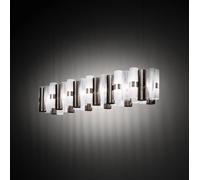 Slamp LED hanging light La Lollo, pewter colour, 140 cm
