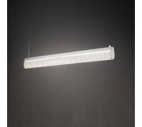 Slamp LED hanging light Modula, pleated, light grey