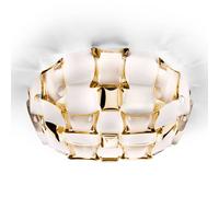 Slamp Mida ceiling light, Ø 67 cm, gold/white