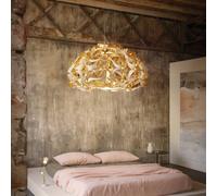 Slamp Quantica hanging light, gold-coloured, Ø 120 cm