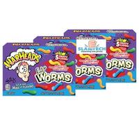 slamtech World of Sweets Warheads Lil' Worms 5 Fruity Flavours Pack, 99g (Pack of 3) Sold by