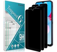 Slanku Pack of 3 Privacy Screen for Samsung Galaxy A25 5G, Anti-Spy, Fingerprint ID Compatible, 9H Hardness Screen Protector, Anti-Scratch, Full Coverage