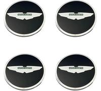 SLANNB 4Pcs Car Hub Centre Caps for Aston Martin Vantage/DB12/DBX/Vanquish/Valhalla/Valour 65MM, Waterproof Wheel Covers Anti-Dust Badge Replacement Accessories