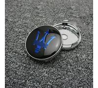 SLANNB 4Pcs Car Hub Centre Caps for Maserati Ghibli Levante 60mm, Waterproof Wheel Covers Anti-Dust Badge Replacement Accessories,B