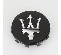 SLANNB 4Pcs Car Hub Centre Caps for Maserati Gran Turismo Ghibli Quattroporte Coupe GT 60mm, Waterproof Wheel Covers Anti-Dust Badge Replacement Accessories,D