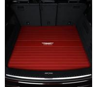 SLANNB Car Boot Mats for Aston Martin Vantage/DB12/DBX/Vanquish/Valhalla/Valour, Leather Boot Liner Mats Anti-Slip Cargo Tray Storage Carpets Interior Accessories,F Wine red