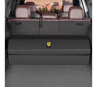 SLANNB Car Boot Organiser for Ferrari 12Cilindri / 296 / SF90 /F80 /Roma/Purosangue/ F244, Foldable Waterproof Storage Bag Non-Slip Durable Trunk Organiser Large Capacity Car Accessories,A Black