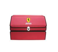 SLANNB Car Boot Organiser for Ferrari 12Cilindri / 296 / SF90 /F80 /Roma/Purosangue/ F244, Foldable Waterproof Storage Bag Non-Slip Durable Trunk Organiser Large Capacity Car Accessories,B/Red-S