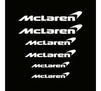 SLANNB Car Sticker for McLaren Artura/GTS / 750S / W1, Car 3D Stickers Auto Front Rear Anti-Scratch Decals Exterior Decoration Styling Accessories,B White