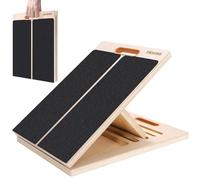 Slant Board for Calf Stretching, Adjustable Wooden Calf Stretcher Incline Board, Calf Stretch Board for Squats Leg Knees Heel Ankle Stretching