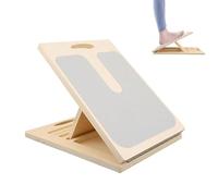 Slant Board for Calf Stretching - Wooden Incline Wedge Block | Calf Stretcher for Balance Training, Leg Rehabilitation, Ankle, Knee, Heel Stretching, Yoga, Gym, Home Fitness, Adjustable Incline for Ma