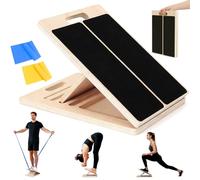 Slant Board for Calf Stretching, Wooden Slant Boards for Exercise, 300 Lbs Weight Capacity Squat Wedge, Premium Calf Stretcher, Physical Therapy Equipment for Rehab & Strength Training