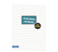 Slant Ruled Notebook: left Handed Low Angle Diagonal Lined Floral pattern Journal, 100 Pages 6x9" | Ergonomic Design for Comfortable Writing | Great Gift Idea