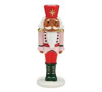 Slant Taper Candle Holder, 7.25" Tall, Nutcracker