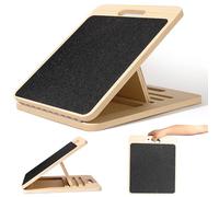 Slanted Board Physiotherapy - Wood Slant Board, Adjustable Non-Slip Calf Stretcher, Exercise Body Balance Stretch Leg Muscles, Balance Board for Adults Children