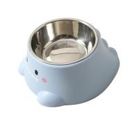 Slanted Cat Bowl, Slanted Dog Bowl, Leak-proof & Tilt-Proof Pet Bowl for Feeding and Drinking for Multi-Cat Households, Senior Cats, Puppies, Kittens and On the Go