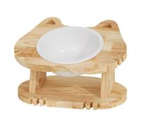 Slanted Cat Bowls, Cute Cat Bowls - Elevated Feeding Bowls with 15 Degree Tilt - Cute Cat Feeder Bowls, Ergonomic Food Bowls for the
