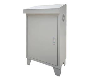 Slanted Control Cabinet - Floor-Standing Electrical Enclosure Box, 0.8mm Galvanized Steel Industrial Junction Box for Construction Sites & Workshops (Small)