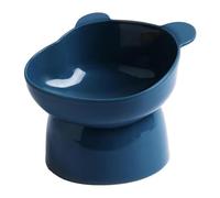 Slanted Elevated Dog Bowl - Raised Cat Bowl, Tilted Pet Food and Water Dish | Raised Anti Tipping Bowls Flat Faced Dogs, Dishwasher Safe Feeder with Stand for Large Dogs Cats, Puppies