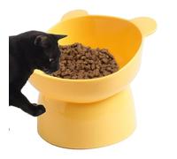 Slanted Elevated Dog Bowl - Raised Cat Bowl, Tilted Pet Food and Water Dish | Raised Anti Tipping Bowls Flat Faced Dogs, Dishwasher Safe Feeder with Stand for Large Dogs Cats, Puppies