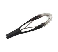 Slanted Eyebrow Tweezers Durable Professional Eyebrow Plucker for Home Salon Black 9.2 cm