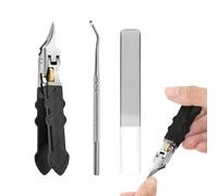 Slanted Nail Clippers - Angled Ungular Nail Clippers, Wide Nail Scissors Anti-splash and Safety for Thick Nails on Feet and Hands of Men Women and Elderly People