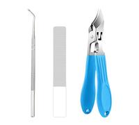 Slanted Nail Clippers, Manicure for Hand Nails in Stainless Steel - Portable Anti-Splatter Non-Slip Wide for Home and Professional Use for the Whole Family