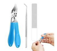 Slanted Nail Clippers | Stainless Steel Nail Clippers, Portable Anti-Splatter Non-Slip Wide for Home and Professional Use for the Whole Family