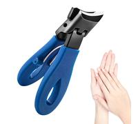 Slanted Nail Clippers Toenails - Wide Neck Splash Proof | Built-in Nail Files | Nail Clippers Against Ingrown Nails Stainless Steel Large Nail Clipper Cleaning Nail Cutter Trimmer