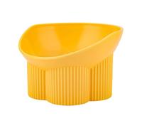 Slanted Pet Feeding Bowls: 15 Degree Inclined Alignment, Anti-Spill Design, Soft Pastel Color Finish, Support | Non-Slip Base